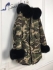 Mr and Mrs italy parka camouflage Black fox fur